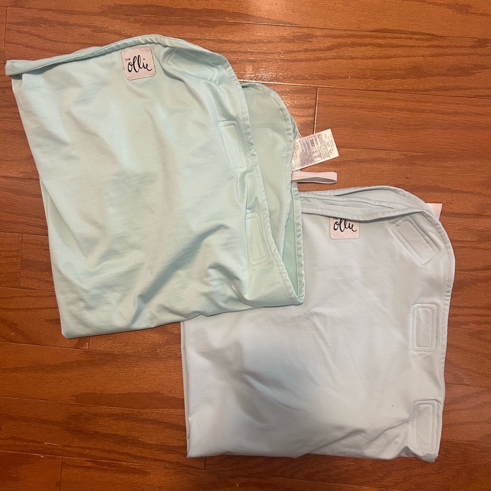 The Ollie Sleep Swaddle Lot of (2) Blue